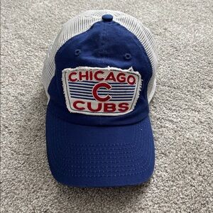 Chicago Cubs Blue and White Trucker Hat